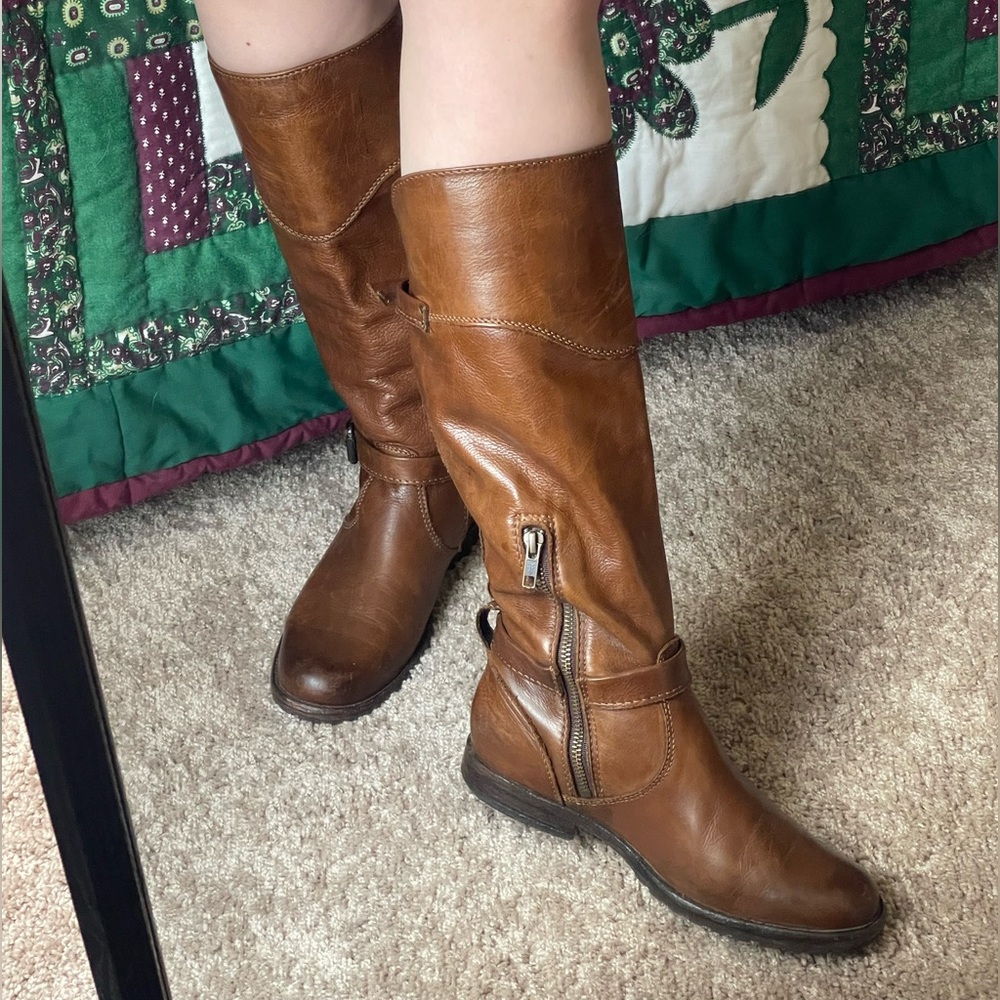 Brown Leather FRYE Phillips Riding Boot - Picture 11 of 13